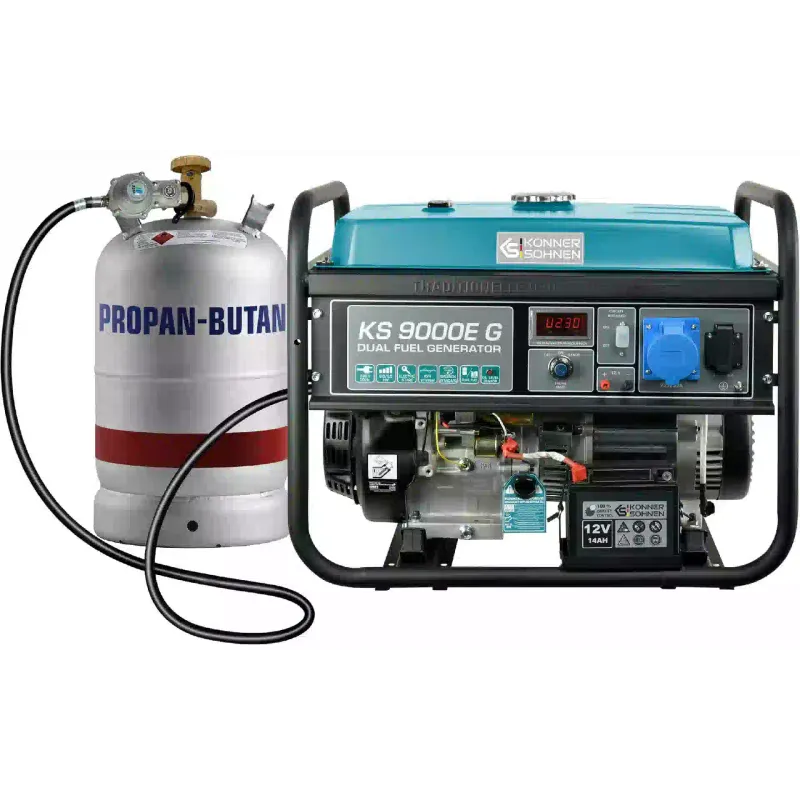 Gas-petrol generator Konner&Sohnen (KS 9000E G), 6.5 kW