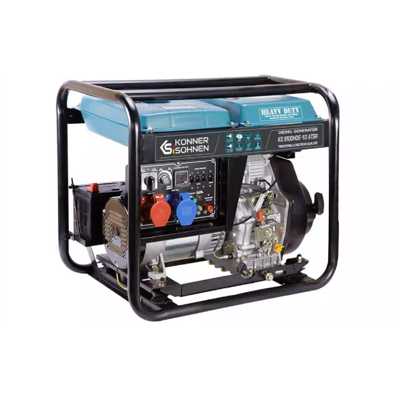 Генератор дизельный Konner&Sohnen EURO V, 6.5 кВт, 1/3 фазы, АВР, электростартер (KS 9100HDE 1/3 ATSR)
