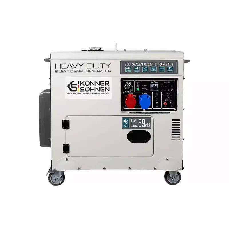 Генератор дизельный Konner&Sohnen EURO II, 7.5 кВт, 1/3 фазы, АВР, электростартер (KS 9202HDES 1/3 ATSR-2)