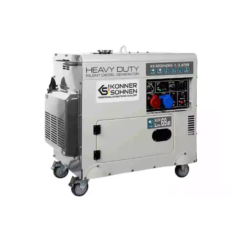 Генератор дизельный Konner&Sohnen EURO II, 7.5 кВт, 1/3 фазы, АВР, электростартер (KS 9202HDES 1/3 ATSR-2)