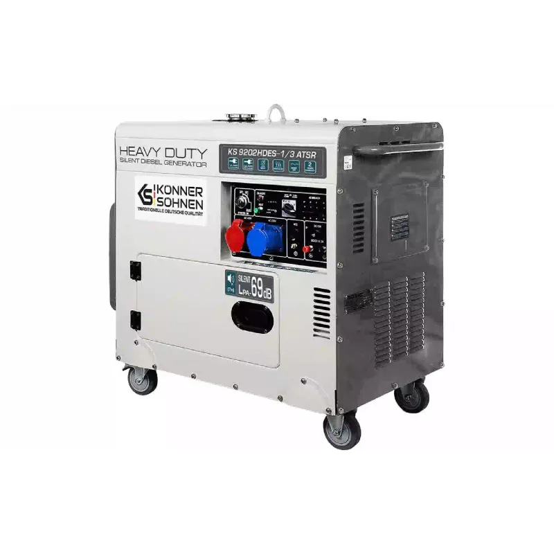 Генератор дизельный Konner&Sohnen EURO II, 7.5 кВт, 1/3 фазы, АВР, электростартер (KS 9202HDES 1/3 ATSR-2)