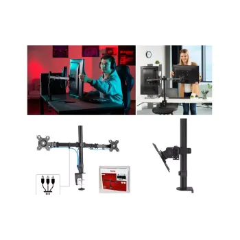 Monitorállvány Hama, Black (00118491)