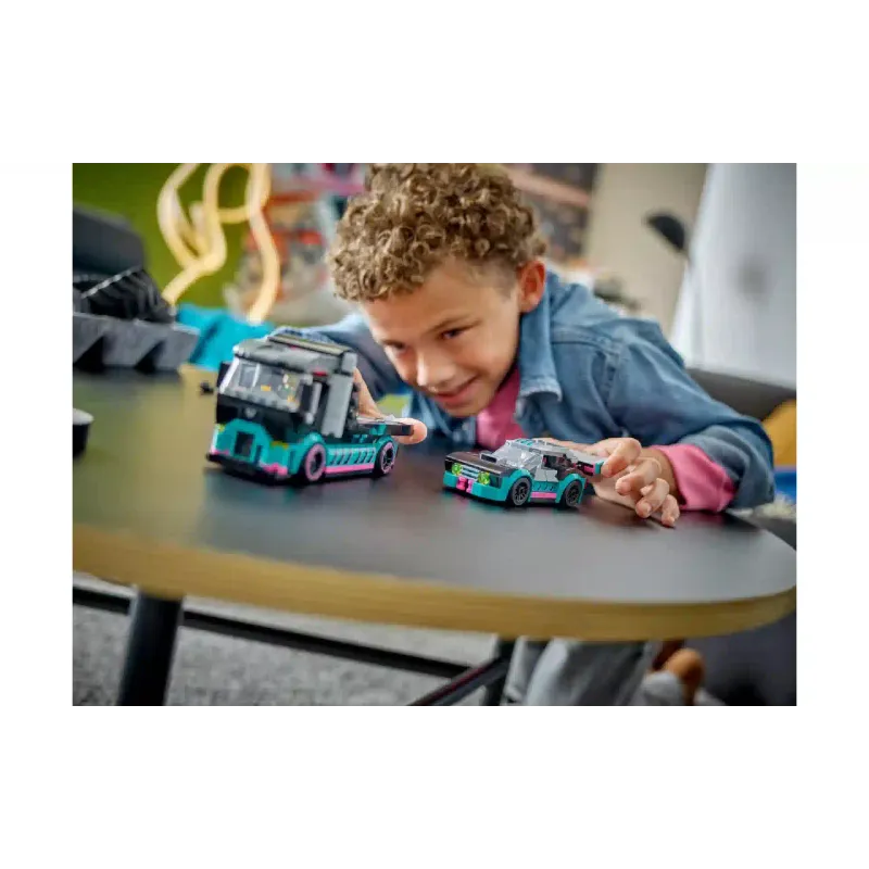 Construtor LEGO City Race Car and Car Carrier Truck (60406)