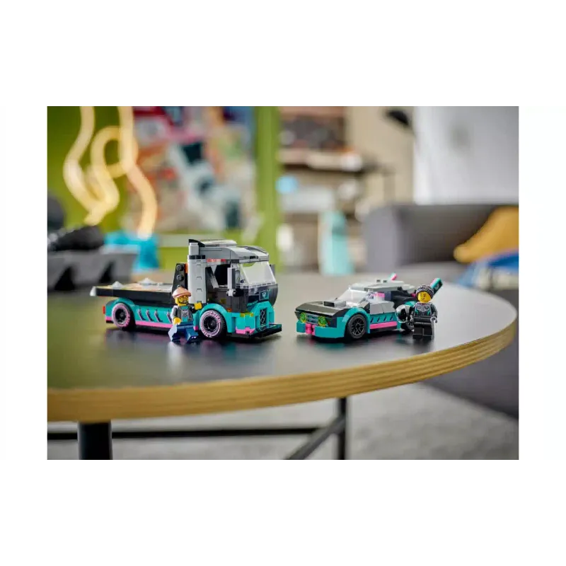 Construtor LEGO City Race Car and Car Carrier Truck (60406)
