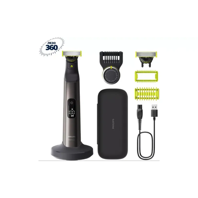 Elektromos borotva Philips OneBlade Pro 360, Black (QP6652/61)