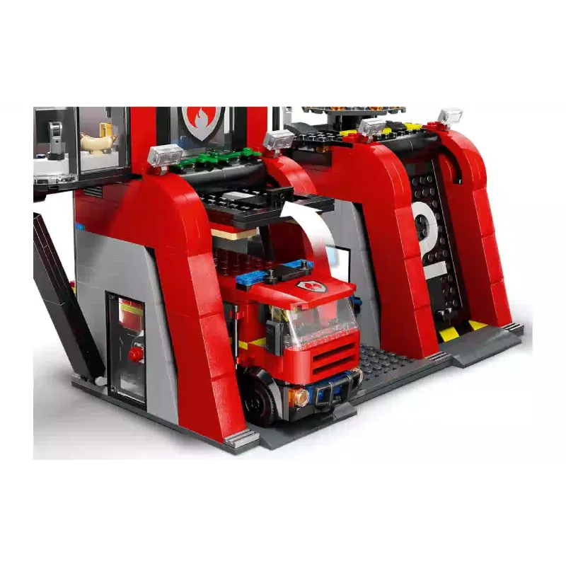 Konstruktor LEGO City Fire Fire Station with Fire Truck (60414)