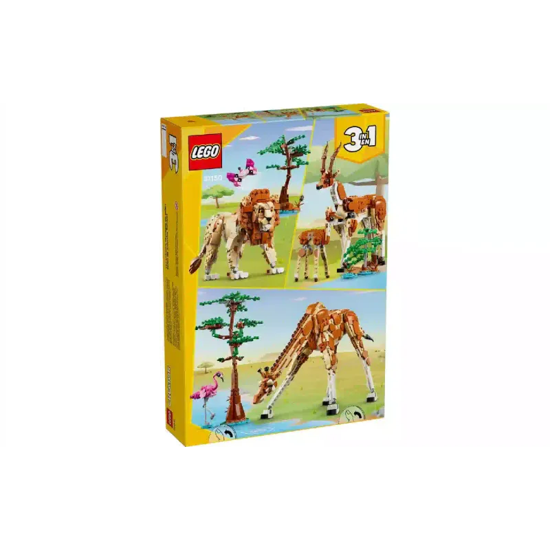 Κατασκευαστής LEGO Creator 3-in-1 Wild Safari Animals (31150)