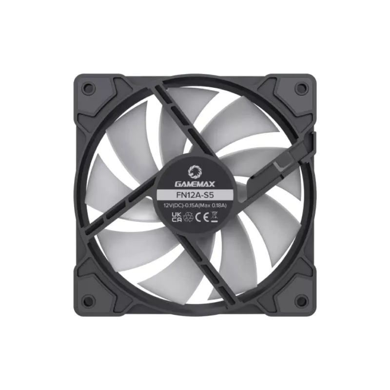 Корпусный вентилятор Gamemax, 120 мм (FN12A-S5)