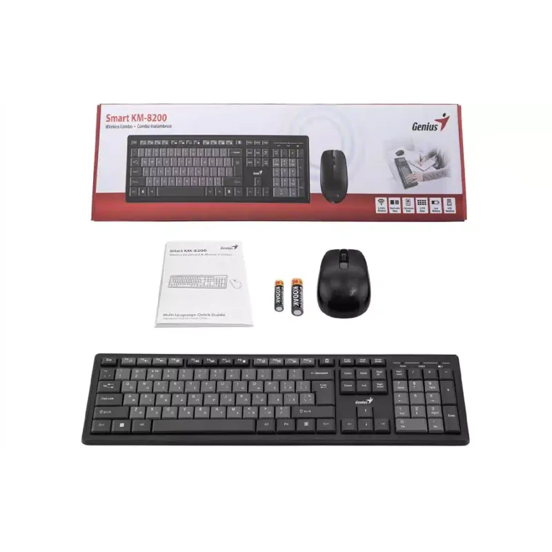 Teclado + Ratón Genius KM-8200, Black (31340003428)