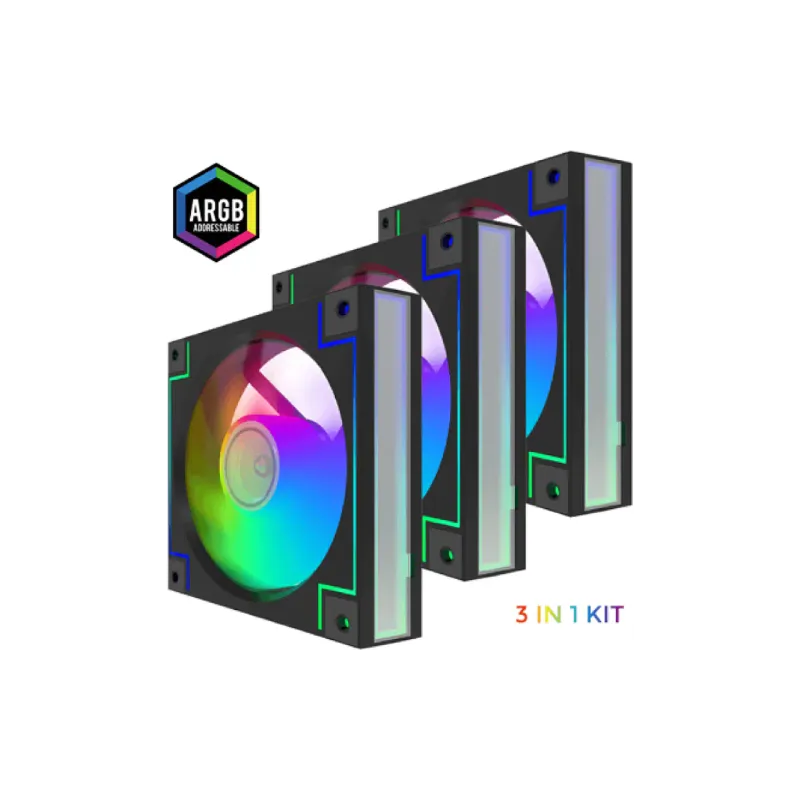Вентилатор на корпуса Gamemax, Black (RD300BK)