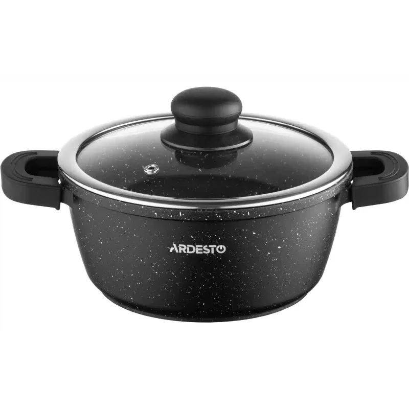 قدر مع غطاء Ardesto Gemini Anzio, Black (AR2418GE)