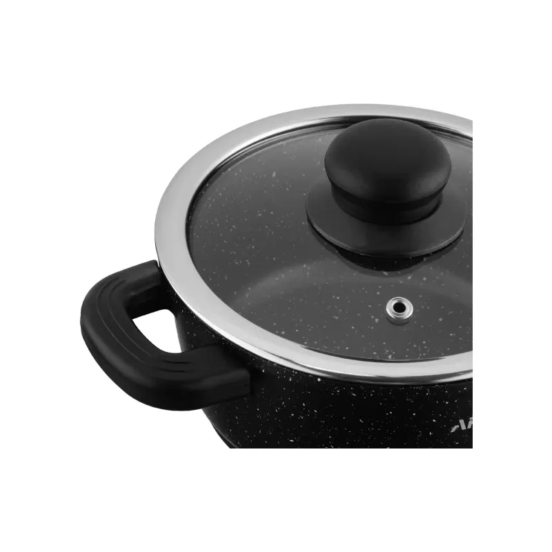 Тенджера с капак Ardesto Gemini Anzio, Black (AR2412GE)