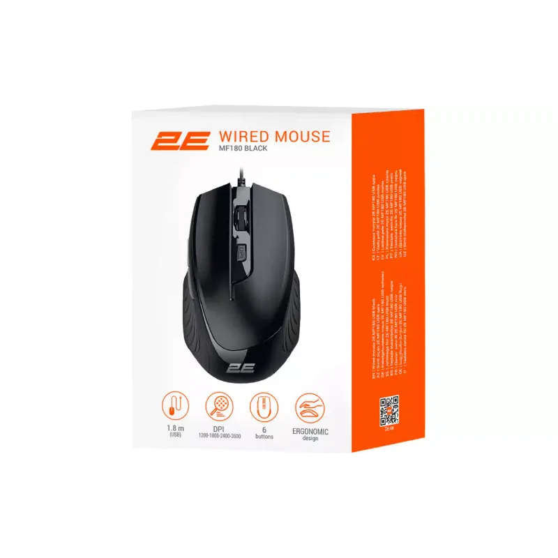 Mouse 2E  Black (2E-MF180UB)