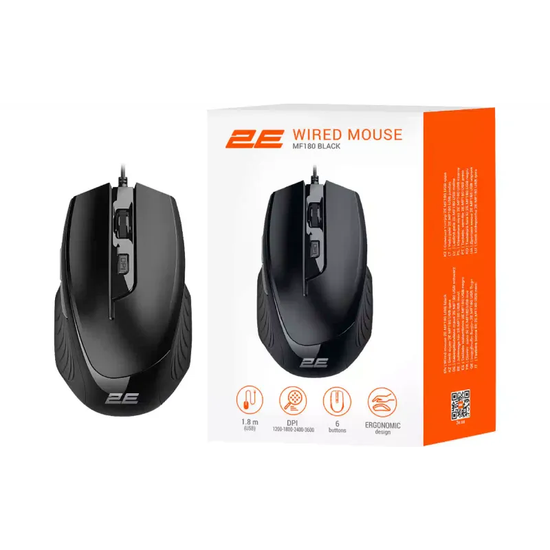 Mouse 2E  Black (2E-MF180UB)