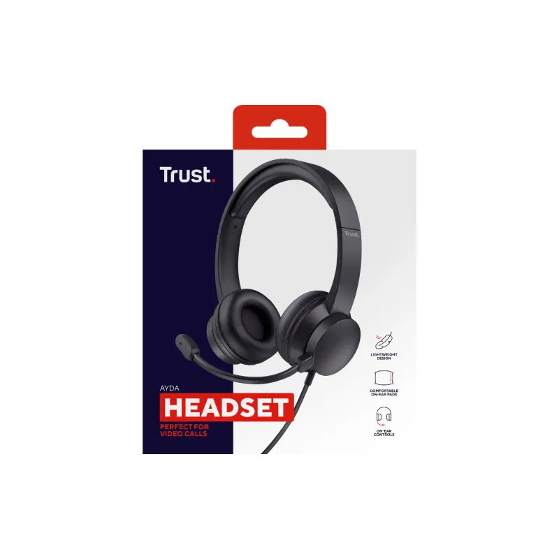 Fone de ouvido Trust, Black (25087_TRUST)