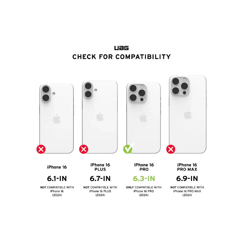 Чохол UAG Monarch Pro MagSafe (114456114242), для Apple iPhone 16 Pro, Carbon Fiber
