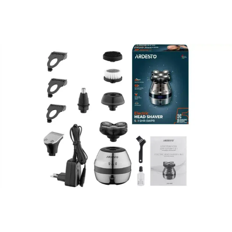 Ηλεκτρική ξυριστική μηχανή για κεφάλι και σώμα Ardesto, Bronze (SHR-5WPR)