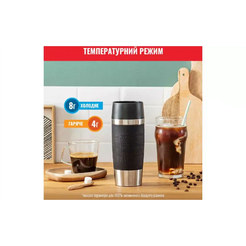 Термочаша Tefal Travel Mug Classic, Black (N2020210)