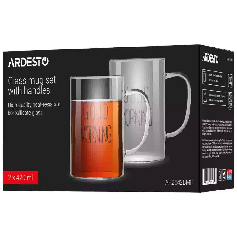 Xícara Ardesto Golden Moon, Transparent (AR2642BMR)