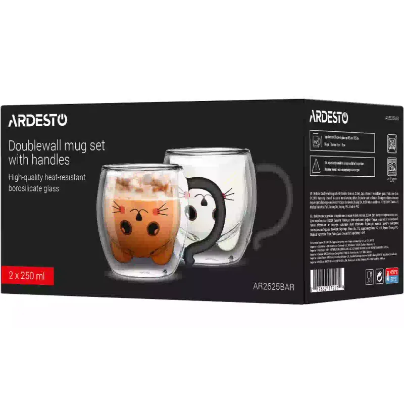 Xícara Ardesto Animals, Transparent (AR2625BAR)