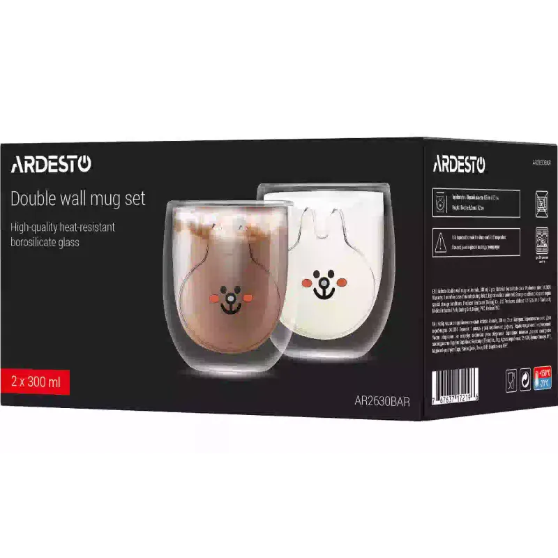 Xícara Ardesto Animals, Transparent (AR2630BAR)