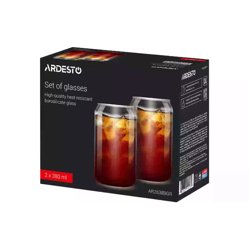Xícara Ardesto Jar, Transparent (AR2638BGR)