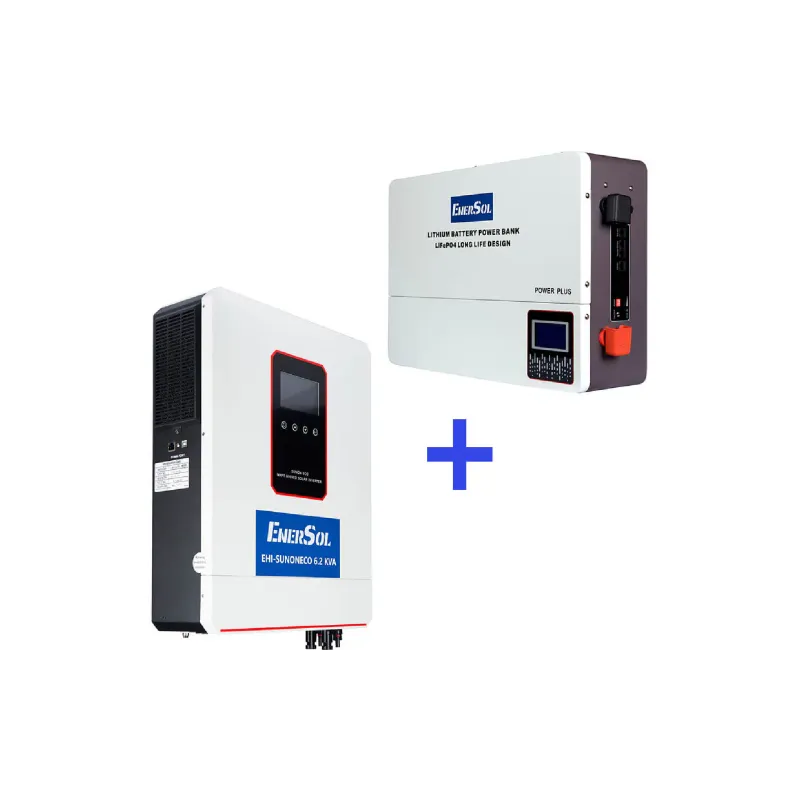 Inversor híbrido EnerSol (EHI-SUNONECO6.2KW+EB-SK-51.2V100Ah)
