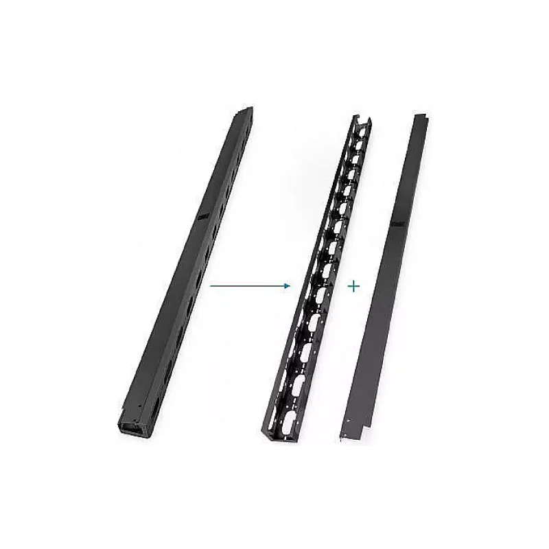 Organizador de cables Digitus, RAL 9005 (DN-19ORG-42U-B)