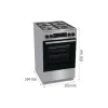موقد مشترك Gorenje, Stainless steel (GKS5C70HXF)