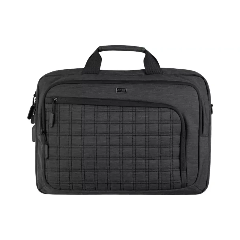 حقيبة كمبيوتر محمول 2E CrossSquares, Black (2E-CBN9198BK)