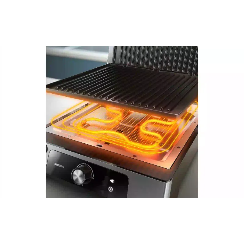 Гриль притискний Philips Series 5000 (HD6301/90), 2200 Вт
