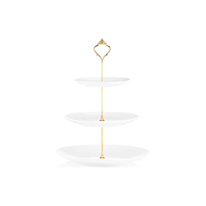 3-tiered dish Ardesto, White (AR3740)