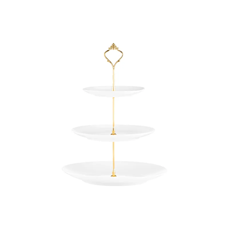 3-tiered dish Ardesto, White (AR3740)