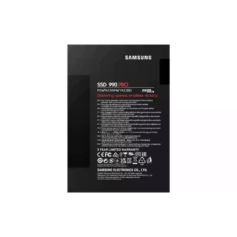 Накопичувач SSD Samsung Pro (MZ-V9P4T0BW), PCIe 4.0, M.2