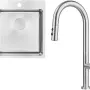 Fregadero de cocina Deante, Matte Steel (ZPOE010A)