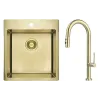 حوض المطبخ Deante, Brushed Gold (ZPOER10A)