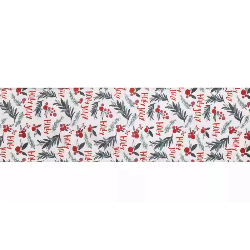 Corredor Ardesto Christmas Happy Holidays, White (ART01HW)