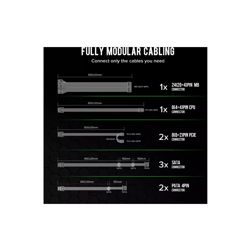 Блок живлення Gamemax  Black (GX-600Mod)