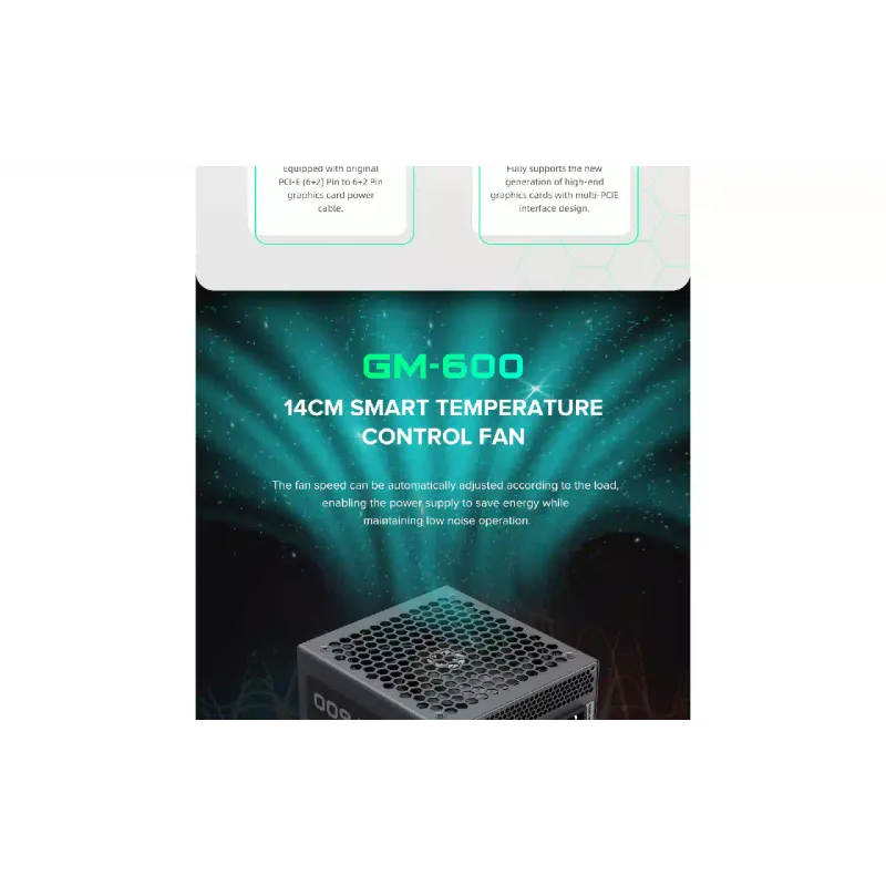 Блок живлення Gamemax  Black (GX-600Mod)