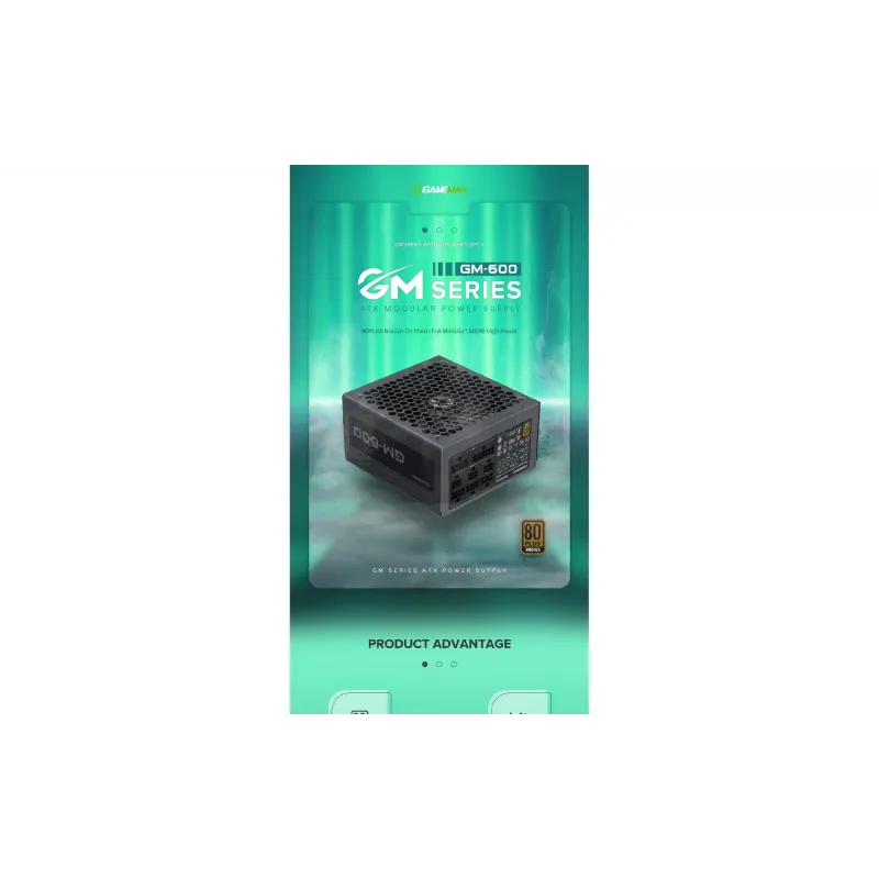 Блок живлення Gamemax  Black (GX-600Mod)