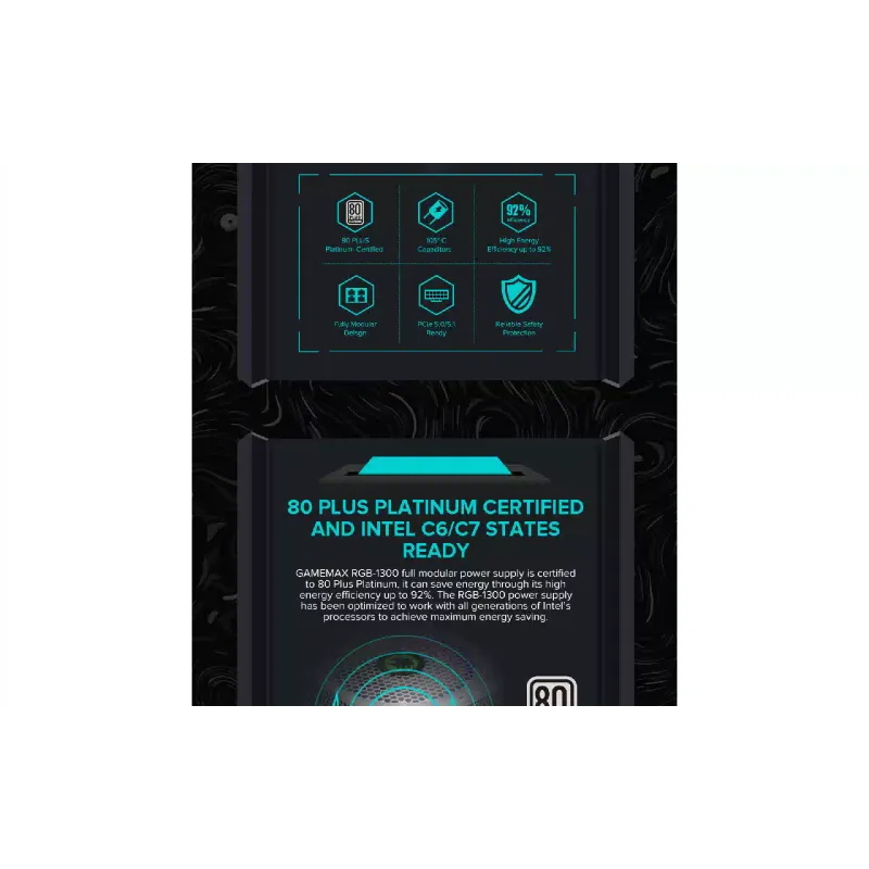 unidad de potencia Gamemax (RGB1300WH)