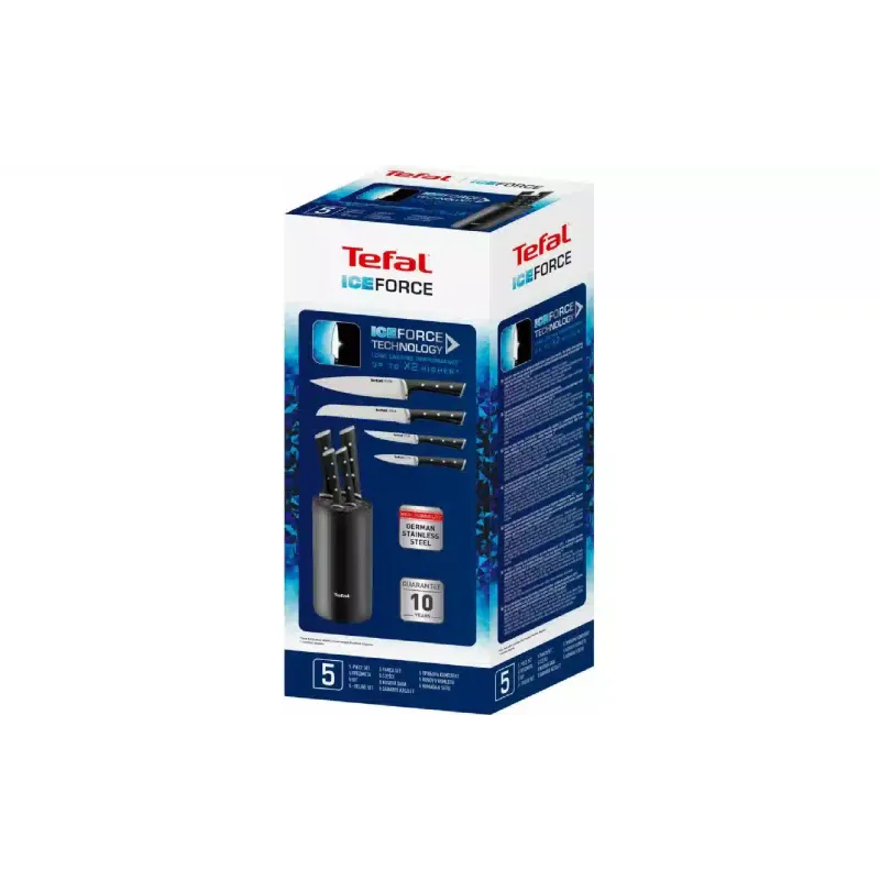 Conjunto de facas Tefal Ice Force, Black (K2325S75)