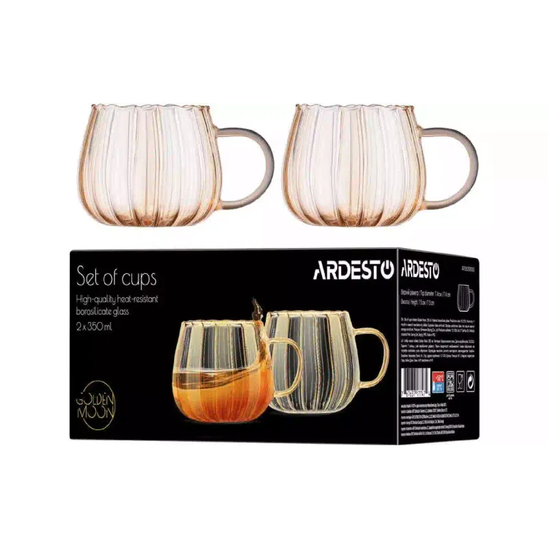 Xícara Ardesto Golden Moon, Transparent (AR2635BGG)