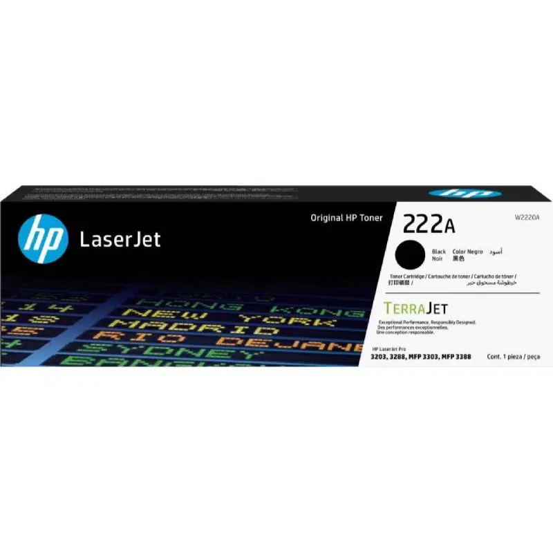 Cartucho HP HP 222A, Black (W2220A)