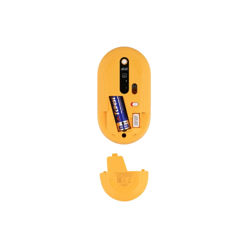 Мишка 2E MF300, Yellow (2E-MF300WPETSYW)