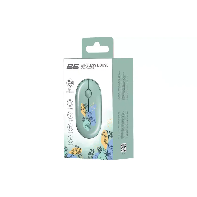 Mouse 2E  Green MF300 (2E-MF300WFLORAGN)