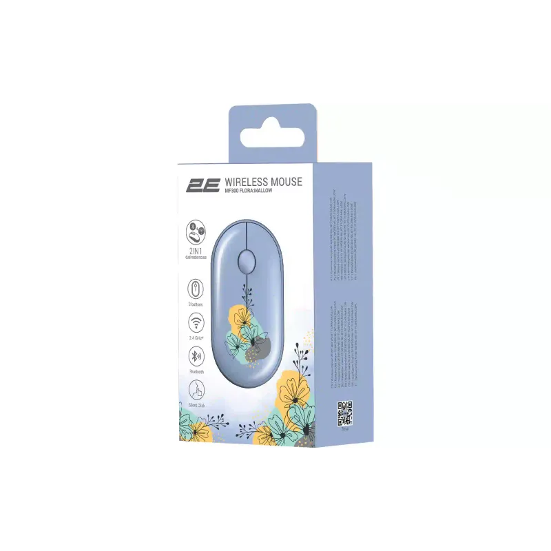 Mouse 2E  Blue MF300 (2E-MF300WFLORABL)