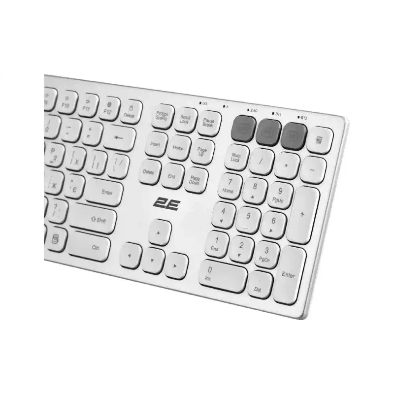 Scissor keyboard 2E  White (2E-KS270WBWH_UA)