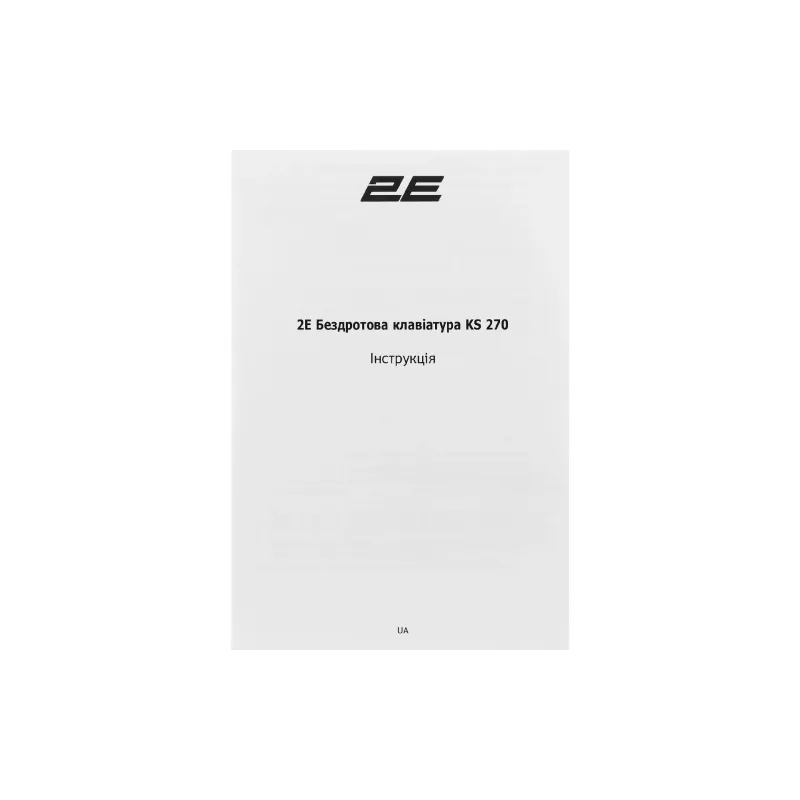 Scissor keyboard 2E  Black (2E-KS270WBGR_UA)