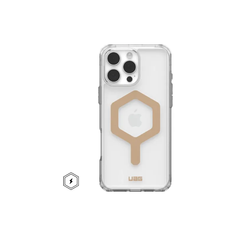 Чохол UAG Plyo MagSafe (114481114381), для Apple iPhone 16 Pro Max, Ice/Gold